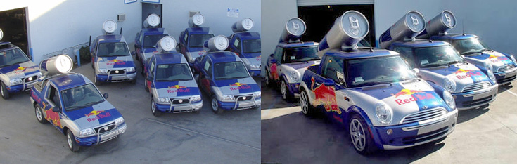 Red Bull car wrap scam Red Bull car wrap scam offering payment for vehicle advertising
